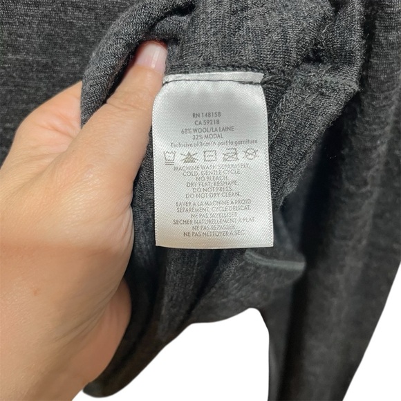 Pendleton Charcoal Wool Blend Base Layer 1/4 Zip Sweater Hiking Outroor Camping - Picture 4 of 11